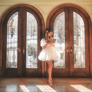 Selkie Ivory Puff Dress - NWT - XXS